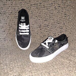 AAPE BY A BATHING APE x DC-Trase SP Skateboard Lace-Ups-Camo-Sz 38-Excellent